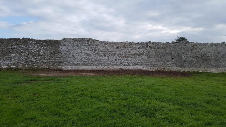 Conservation and Stabilisation works to the Town Wall at Rinn Duin, Co Roscommon 2017