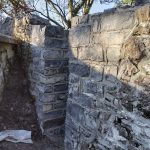 Strokestown Park House - stone wall repair